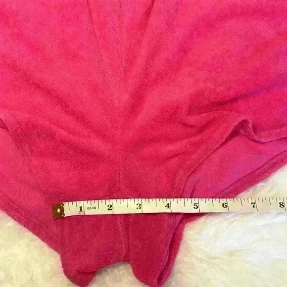 Wild Fable Hot Pink Terrycloth Elastic Waistband Shorts w Pockets Size Large - Picture 6 of 10